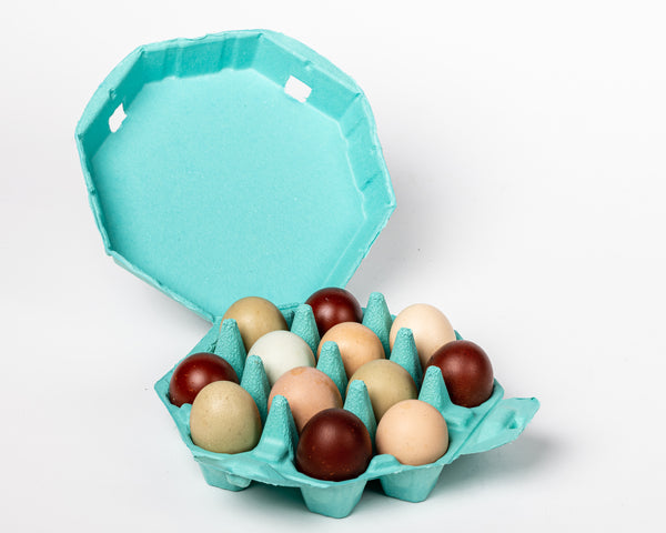 Duck Egg Blue Octagonal Pulp Egg Boxes (pack of five)