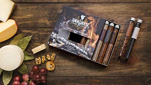 Eat.Art Barbecue Smokehouse Flame and Flavour BBQ Rub Set - 8 Unique Smoked Spice Selection Box - Unusual Fathers Day Cooking Gifts - For Gourmet Foodies Smokey Sunday Roast Spices